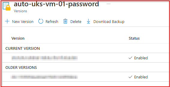 azure show secret value